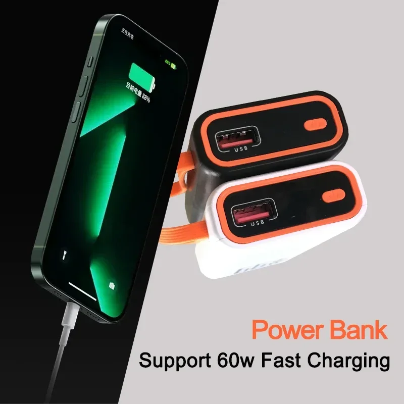 66W Power Bank 20000mAh Mini Super szybkie ładowanie PD 20W przenośna bateria zewnętrzna Powerbank do telefonu Laptop Tablet Mac