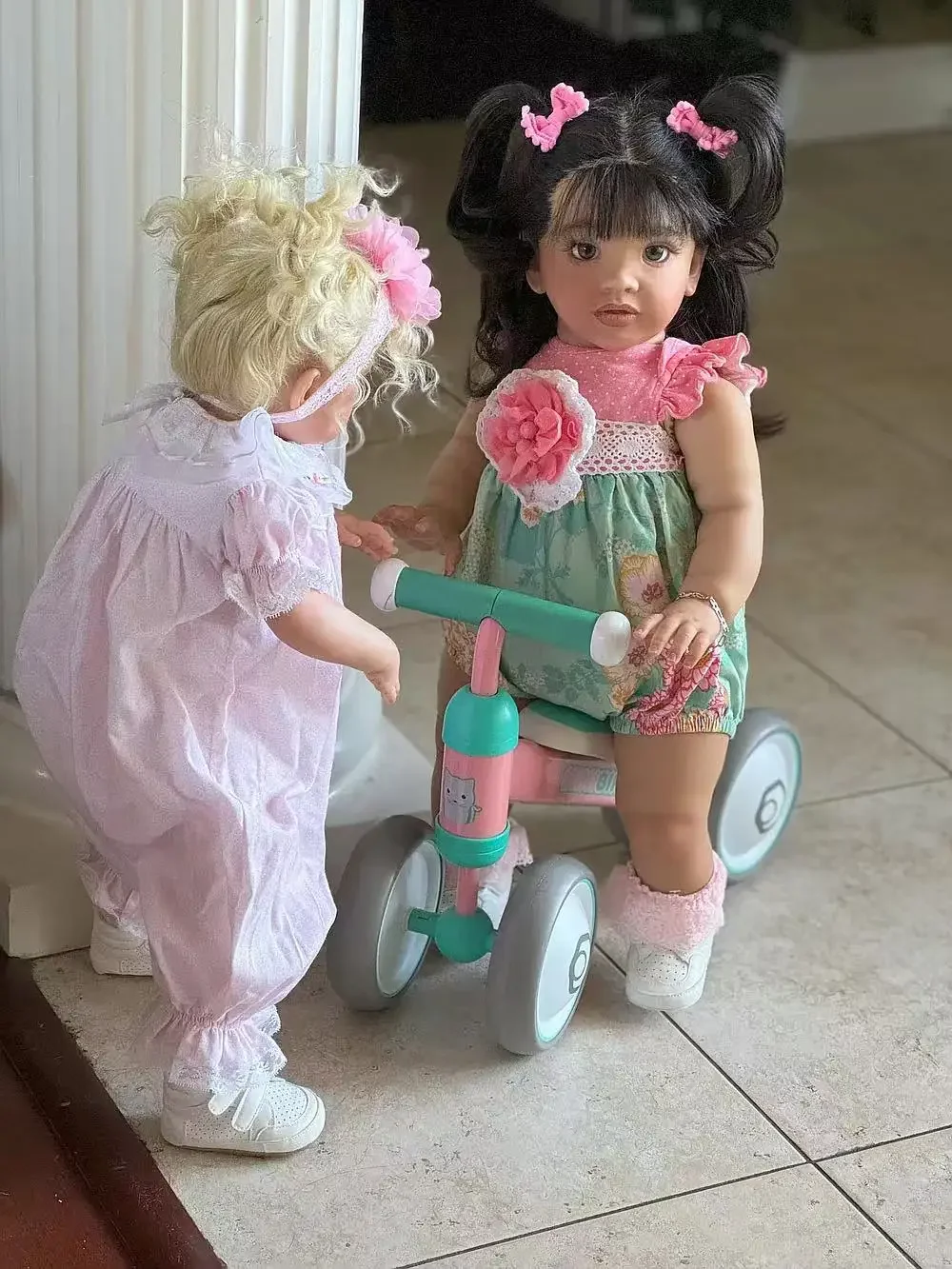 DLS Customized Limited Supply 26inch Reborn Baby Pippa With Hand-Rooted Hair Already Finished Huge Girl Different Dress