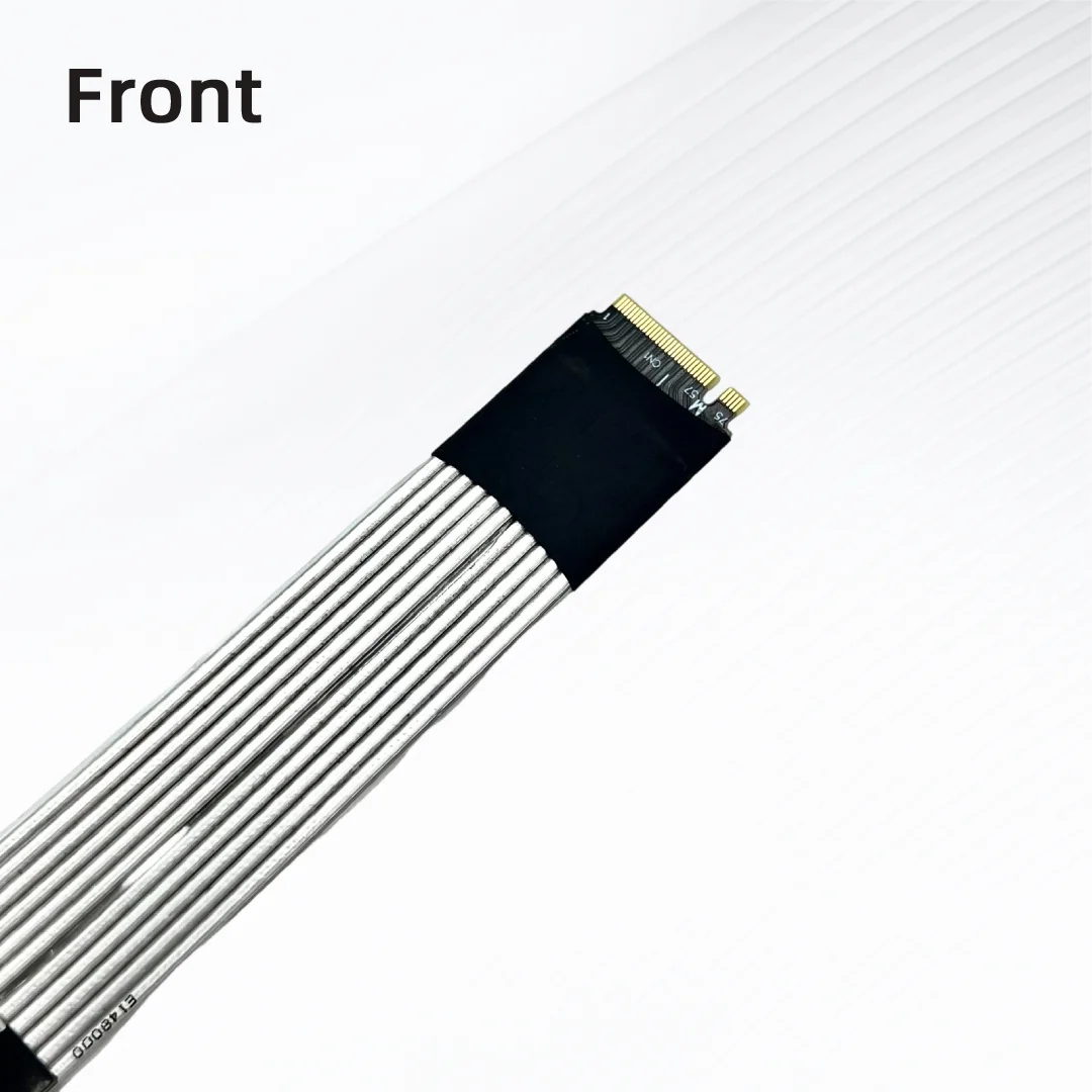 ADT-Link PCIe 5.0  M.2 NVMe x4 Direct/Exchange Connect Adapter High-Temperature Resistant Extension Cable Gen5 Male-to-Male