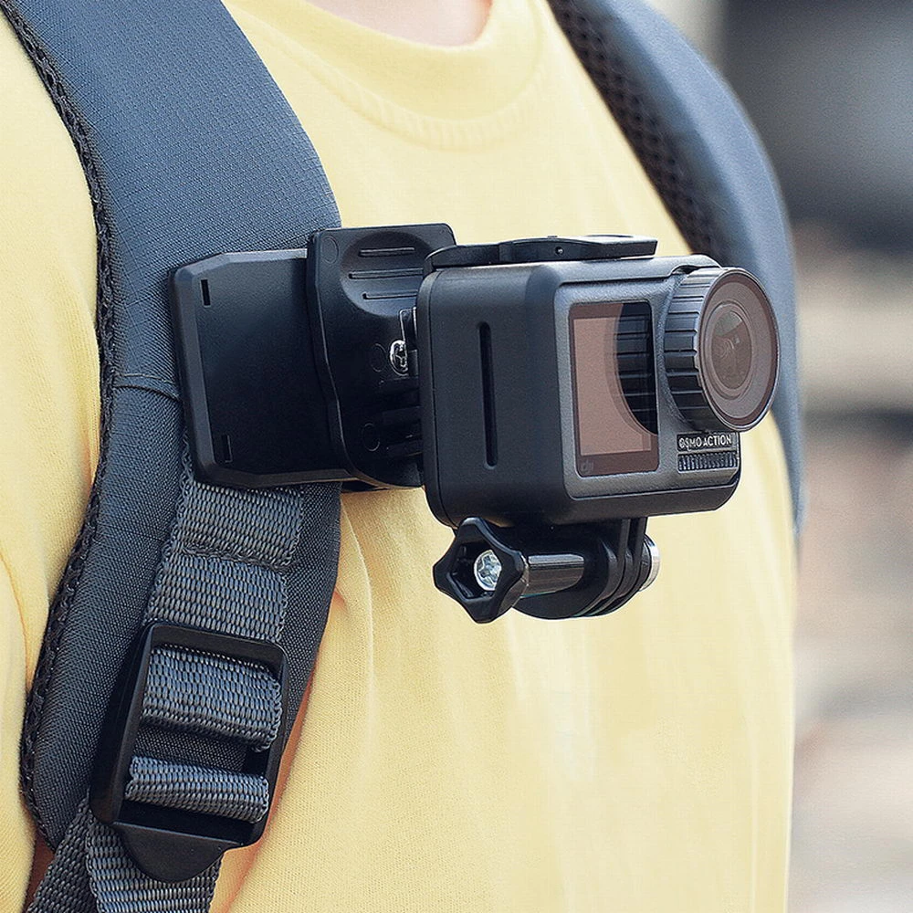 360 ° Draaien J-Haak Snelsluiting Rugzak Schouderriem Mount Clip Clamp Voor Gopro Hero11 10 9 8 7 Oner Accessoires
