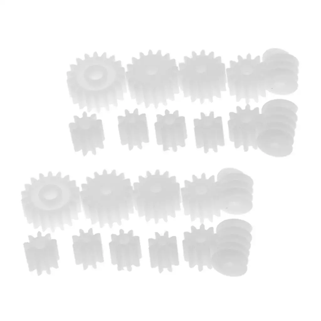 Model Making Plastic Gears RC Parts and Worm Set for Cars Boats Robots and Children’s Toy Vehicle Accessories