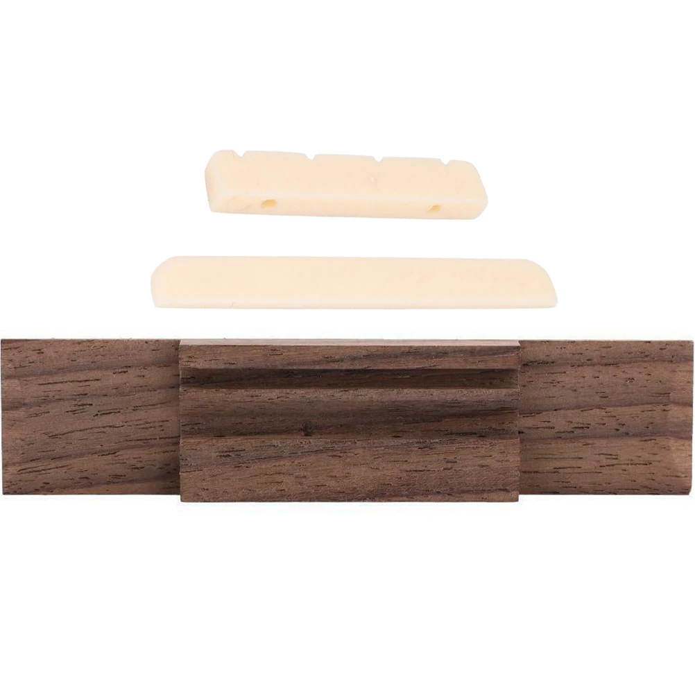 1 مجموعة 1 مجموعة الخشب القيثارة جسر استبدال الجوز السرج قابل للتعديل ل 4-سلسلة القيثارة السلس قسط أجزاء الملحقات سلسلة #5