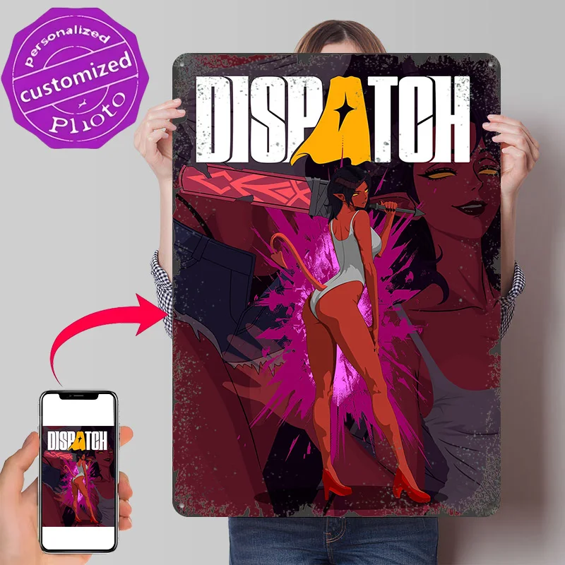 Dispatch Devilish Woman Malevola Poster Retro 3D Printed Metal Signs Customized Wall Hanging Gift for Home and Decoration Room