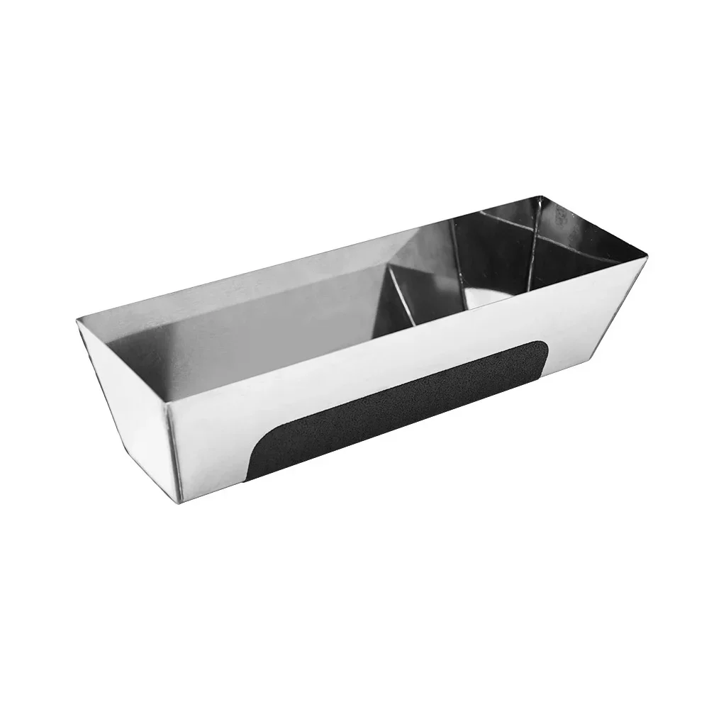 For Woodworking DIY Mud Pan Heavy Duty Drywall Plaster Mud Pan Scraping 1Pcs 12inch Stainless Steel Mud Pan with Anti Slip Pad