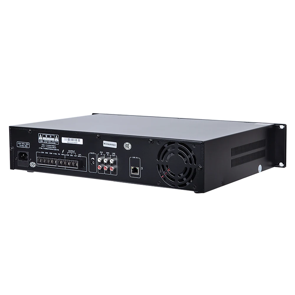 Professional 6 Channel 500 Watt USB Power IP Amplifier