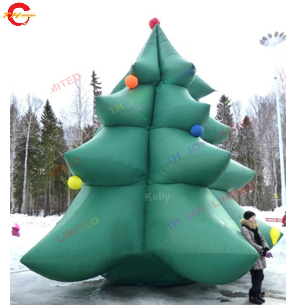 4m/6m/8m High Giant Inflatable Christmas Tree Balloon Outdoor Advertising Inflatable Tree Model Stage Decoration