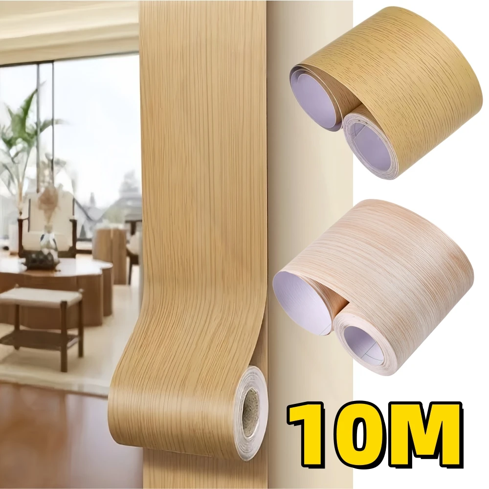 1Roll 10M DIY Vintage Style Home Decoration Items Wood Grain Stickers Self Adhesive Wallpaper for Kitchen Bedroom Living Room