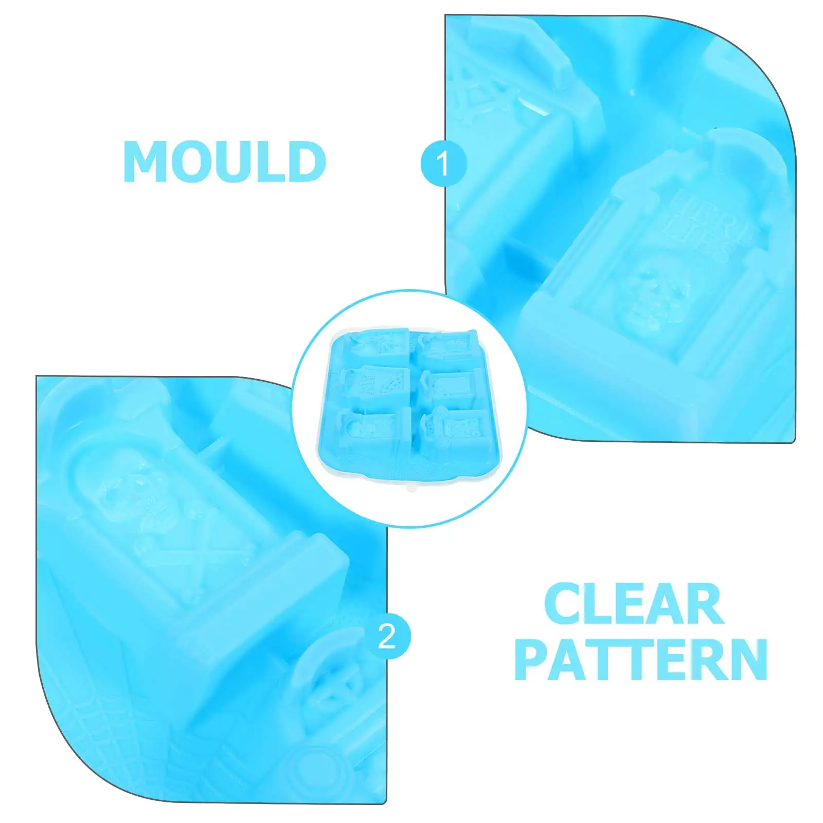 

Хэллоуин лоток для кубиков льда форма для гроба и черепа с крышкой многоразовая силиконовая форма для льда для вечеринки, десерта, желе, шоколада