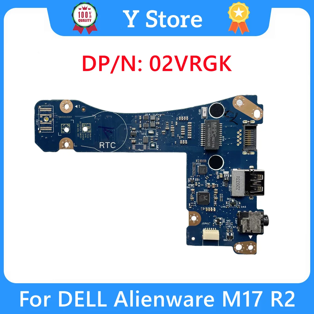 

Y Store 02VRGK Новый оригинальный для ноутбука DELL Alienware M17 R2 USB Audio Ethernet-портная плата LS-H355P 2VRGK CN-02VRGK Быстрая доставка
