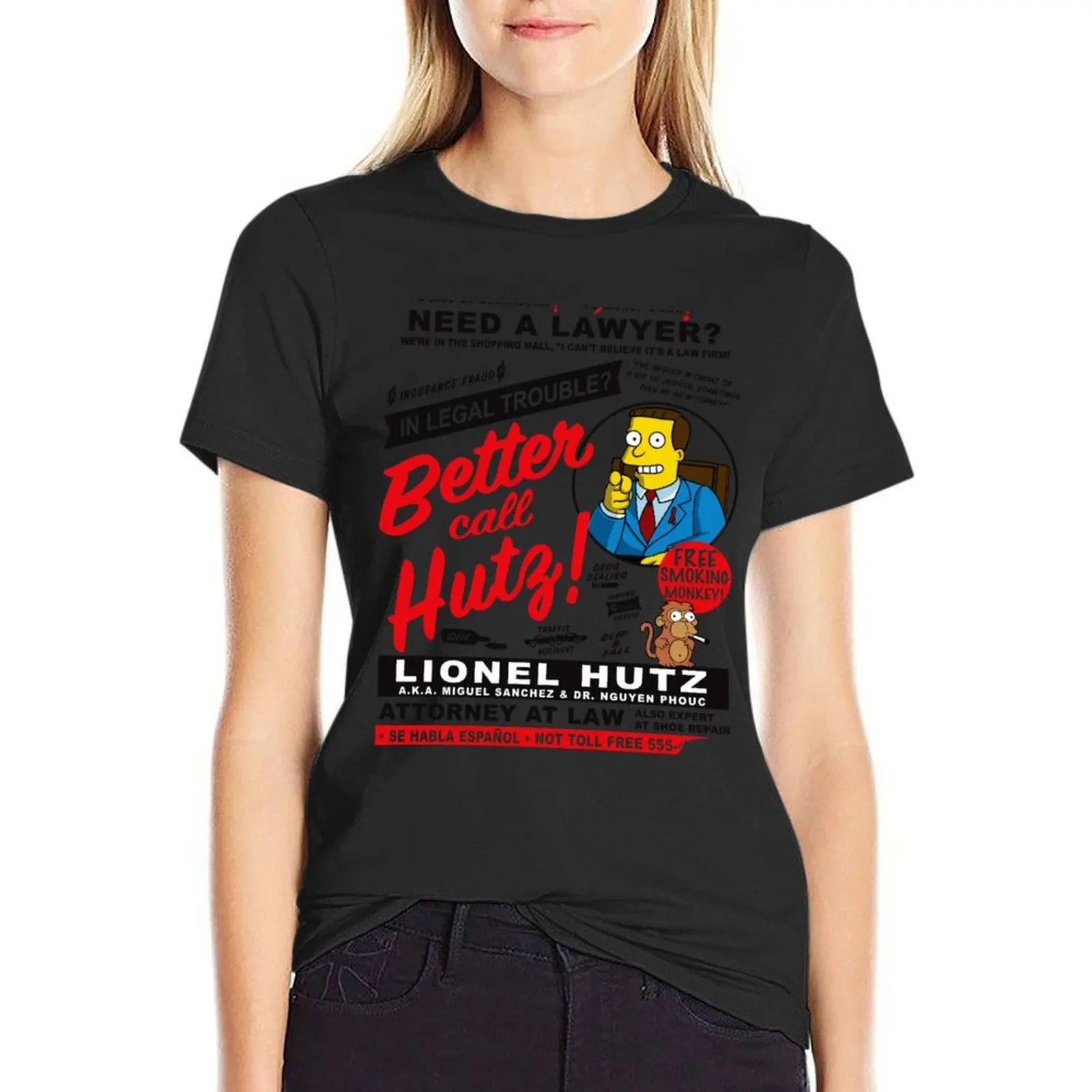 Legal Trouble Better Call Hutz T-Shirt oversized heavyweights Female clothing Top Women