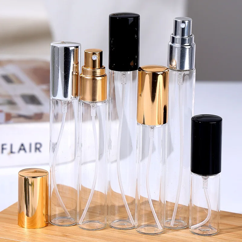 10-5PCS 5ML/10ML/15ML Nachfüllbare Tragbare Glas Parfüm Flasche Leere Kosmetik Flasche probe Reagenzglas Reise Kosmetische Werkzeug Set – Detail 3