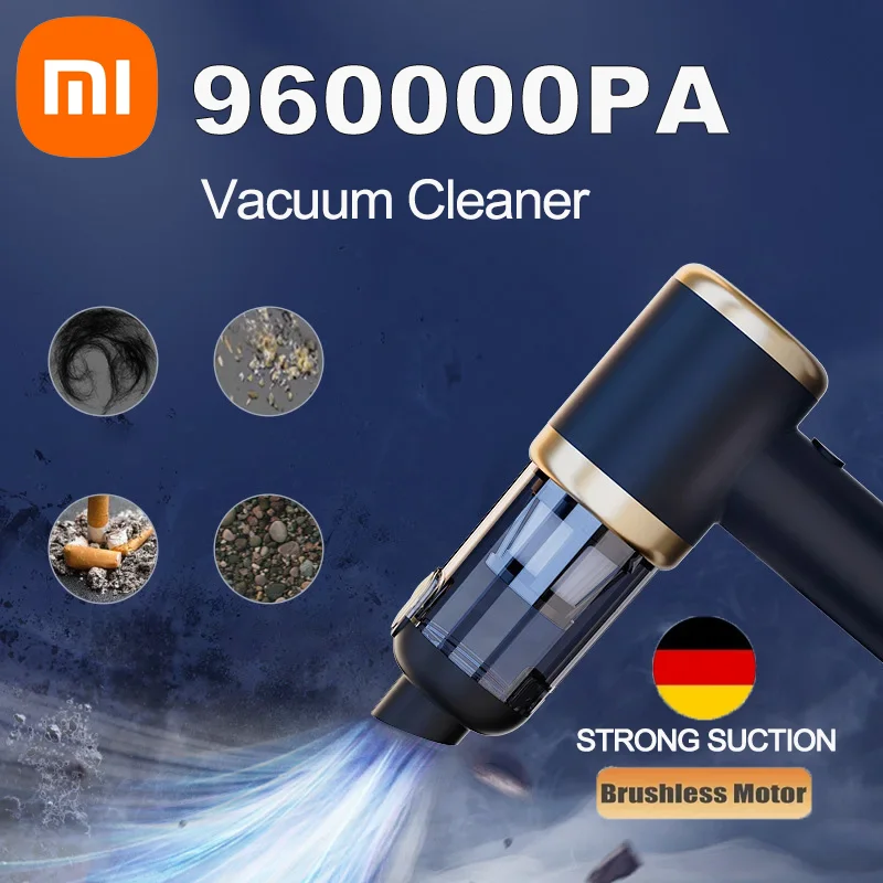 Xiaomi 960000PA Car Vacuum Cleaner Wireless Mini Portable High Power Cleaning Machine Car Household Cleaning Appliance