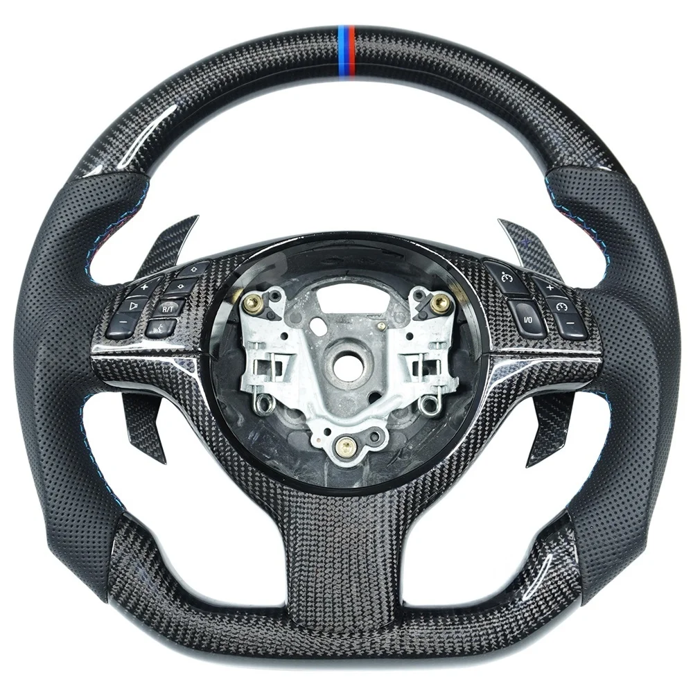 High Quality Customization Upgrade Carbon Fiber Steering Wheel For Bmw 3 Series E46 With Shift Paddles