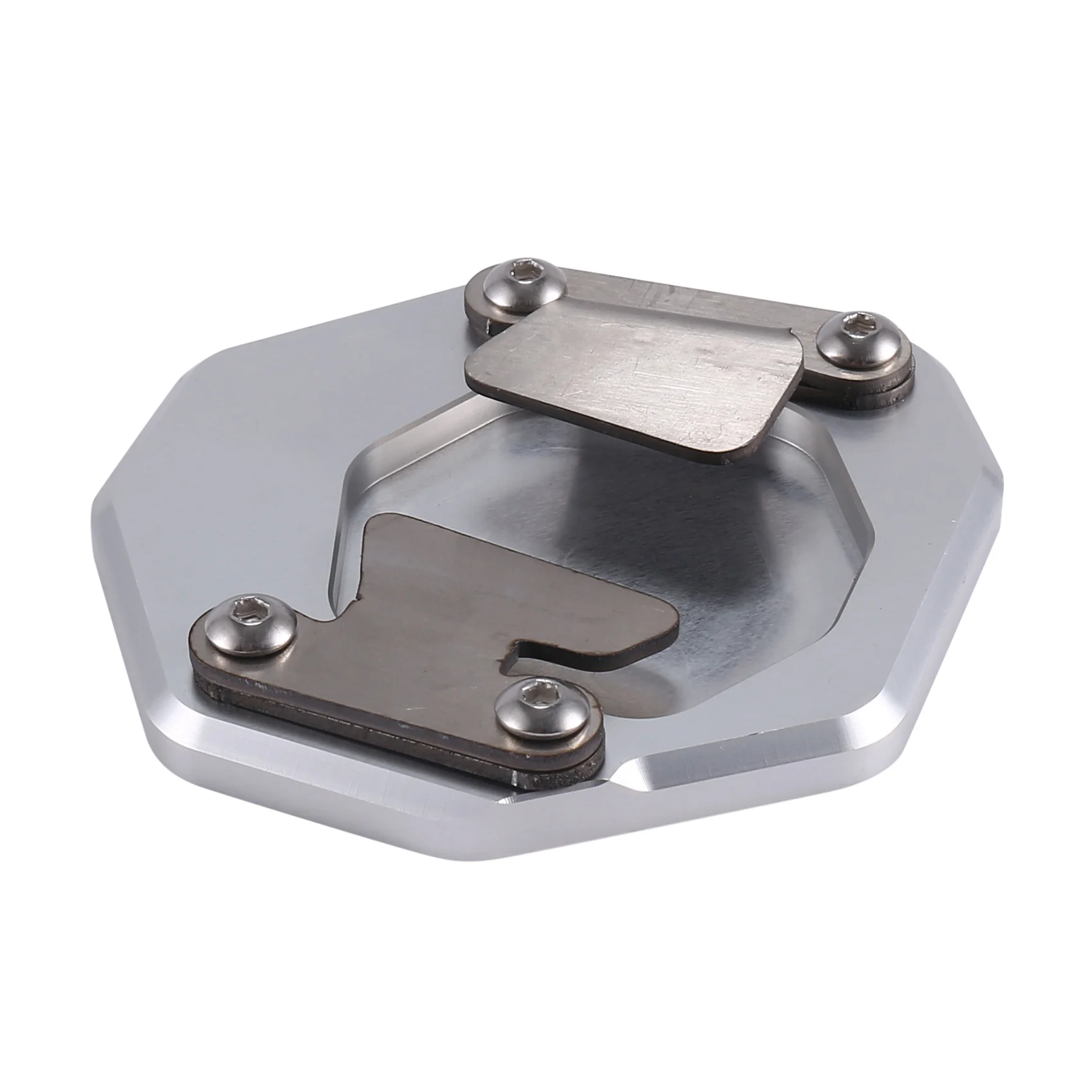 Compatible Motorcycle Accessories Kickstand Extension Plate Foot Side Stand Enlarge Pad for TUAREG 660 2021 2022(Silver)
