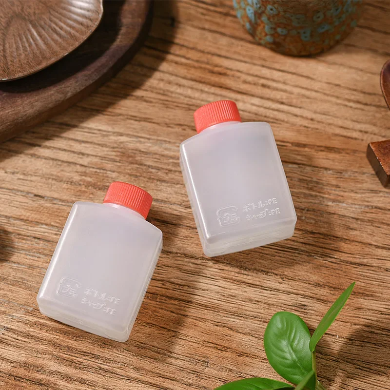 2pcs 6ml 15ml 23ml 30ml Sushi Soy Sauce Bottle Transparent PE Food Grade Plastic  Takeout Packaging Seasoning