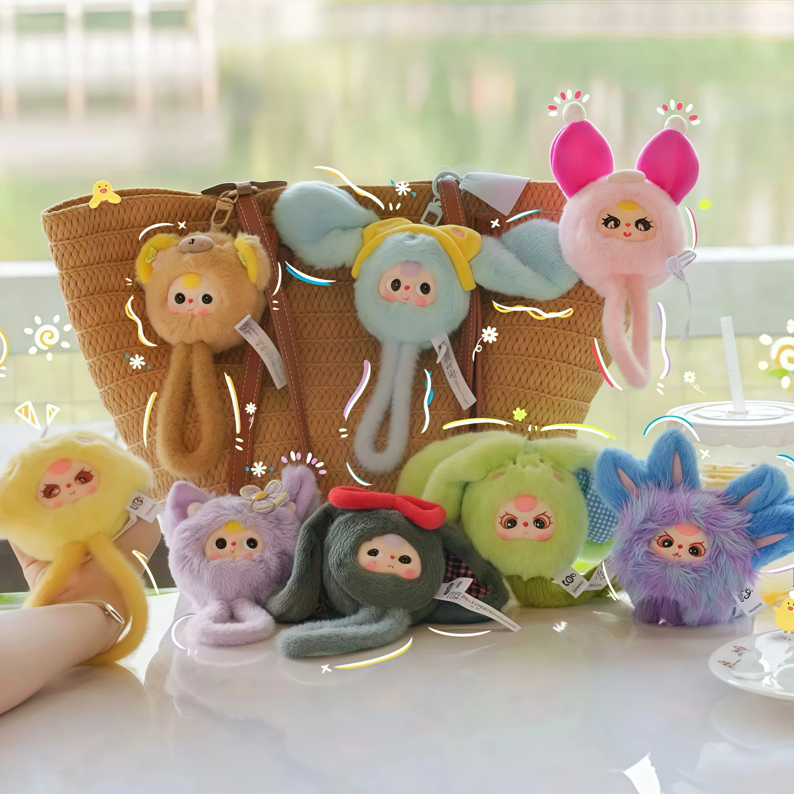 

Spot Genuine Baby Three Wristband Series слепая коробка плюшевая игрушка сумка кулон телефонная цепочка анти-потеря модная игрушка подарок на день рождения