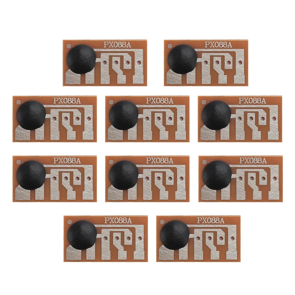 10 sztuk HS-088 pojedynczy ton wyzwalacz moduł głosowy Dingdong trzy dźwiękowe dzwonek do drzwi IC układ dźwiękowy DC 3 ~ 4,5 V
