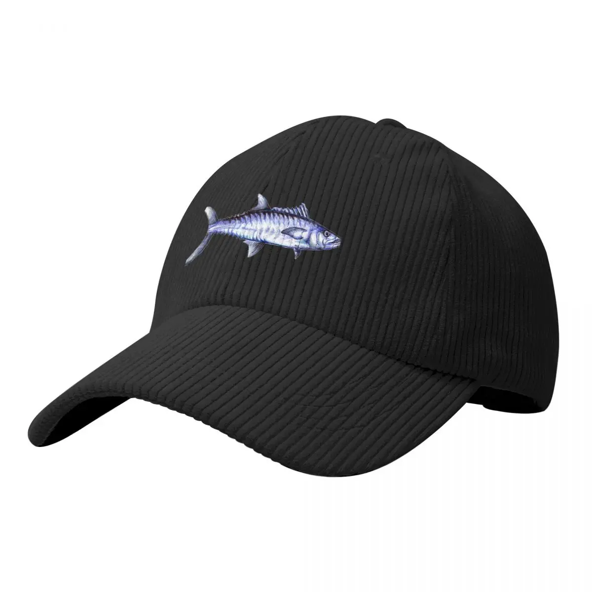 

Kingfish King Mackerel Pen and Ink Drawing Baseball Cap Trucker Hat derby hat Kids Hat For Women Men's