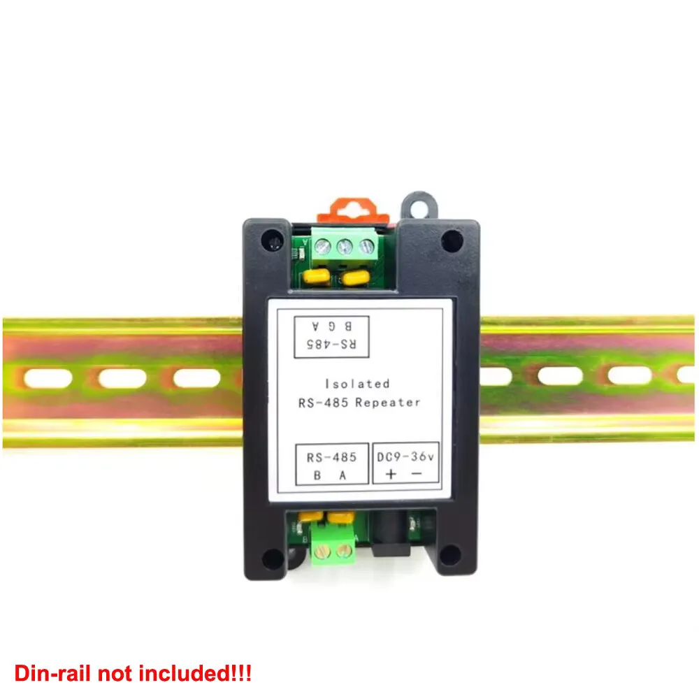 Industrial Grade Photoelectric Isolator RS485 Repeater Amplifier Distance Extender Anti-interference Y Anti-surge Guide Rail