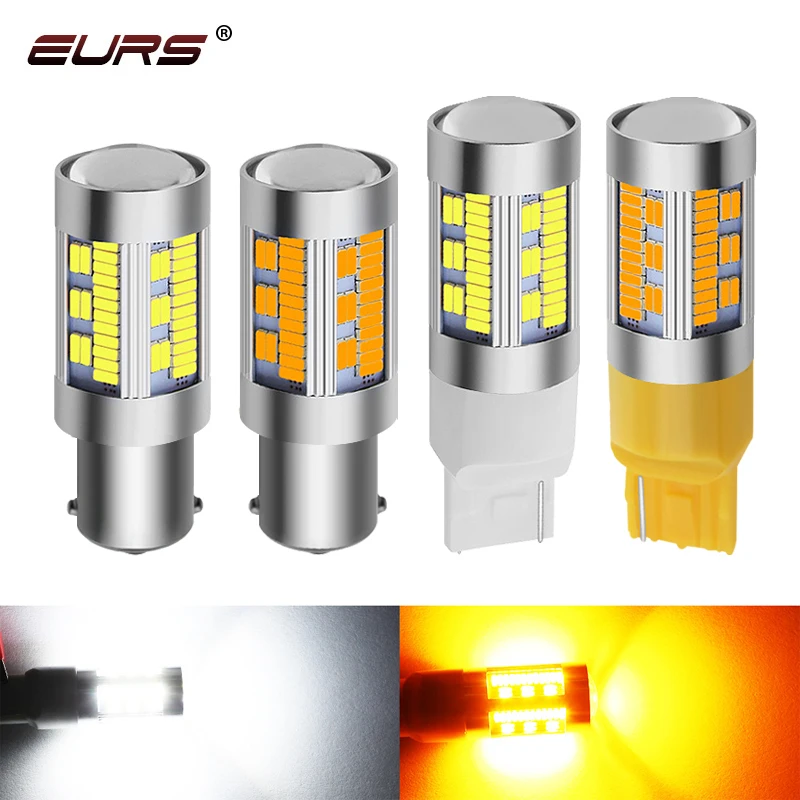 1 pçs 1156 p21w 4014 105smd led ba15s bau15s py21w 1157 bay15d lâmpada de freio canbus lâmpada reversa do carro led luz sinal volta 12v 24v