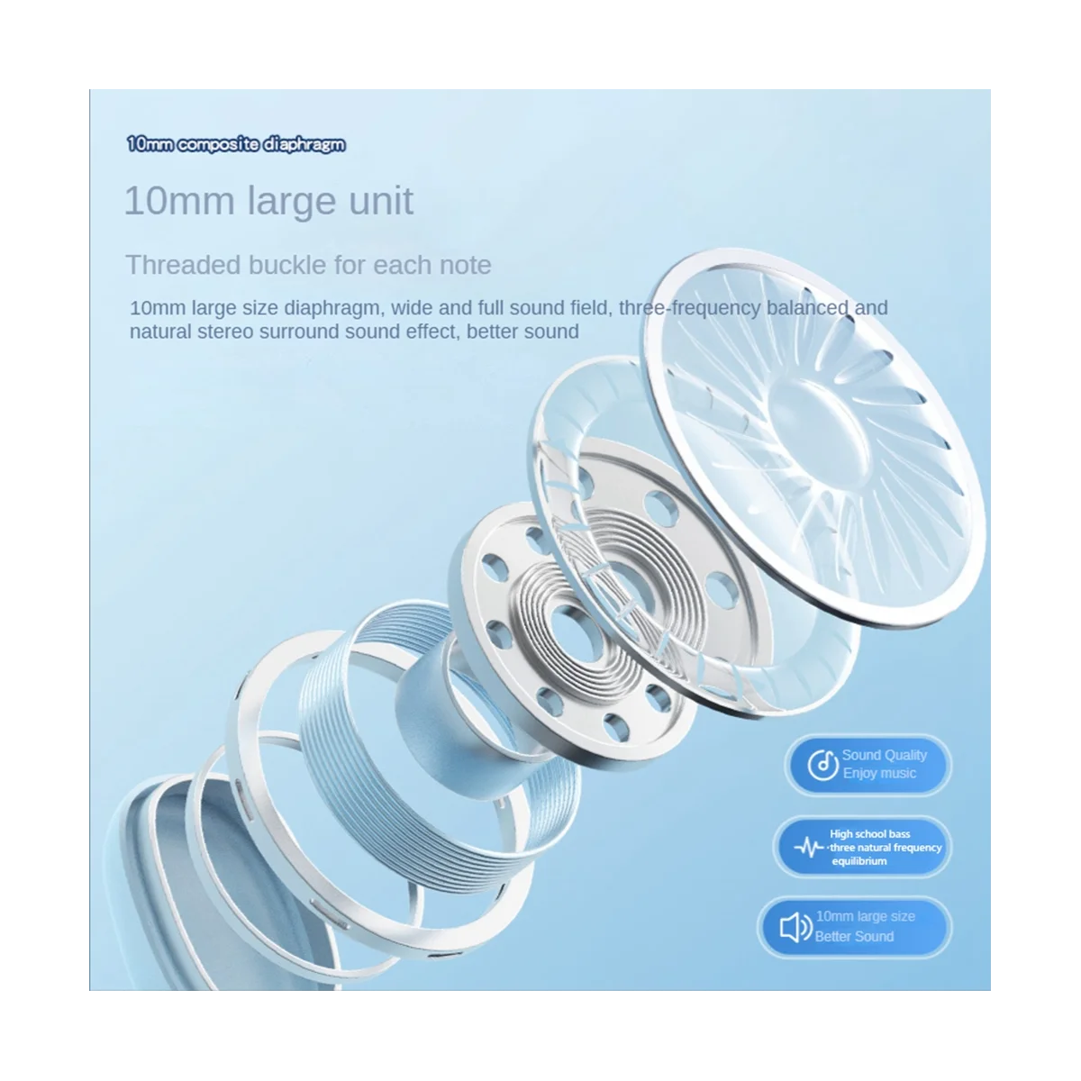 Mini Wireless Bluetooth Headset Touch Light Ohr stöpsel Anti-Schweiß HD Klang qualität Stereo Universal Headset, rosa