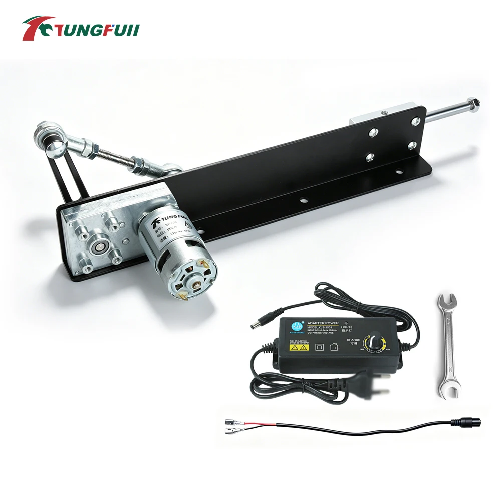TUNGFULL 3-15CM Stroke Telescopic Push Rod 24V DC Reciprocating Cycle Linear Actuator Motor for DIY Machinery Automation Project