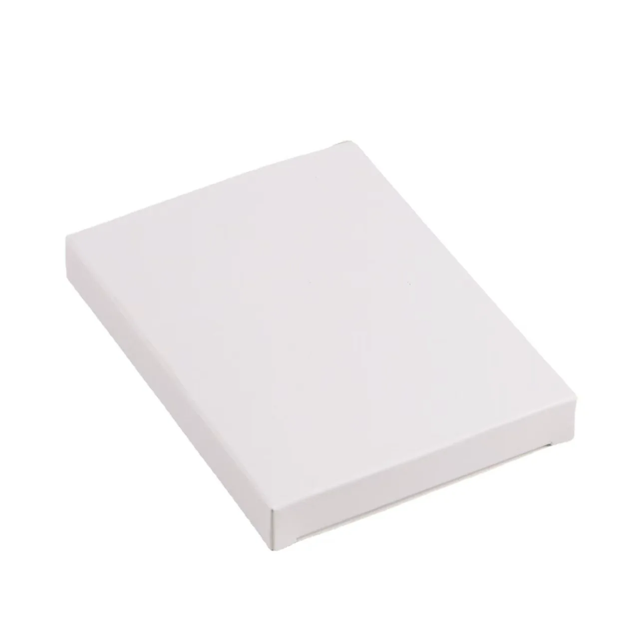 

50PCS/Lot Thick 2cm 3cm Square 5~ 10cm White Card Box General Custom DIY Smal Cardboard Boxes Flat Type Double Wholesale
