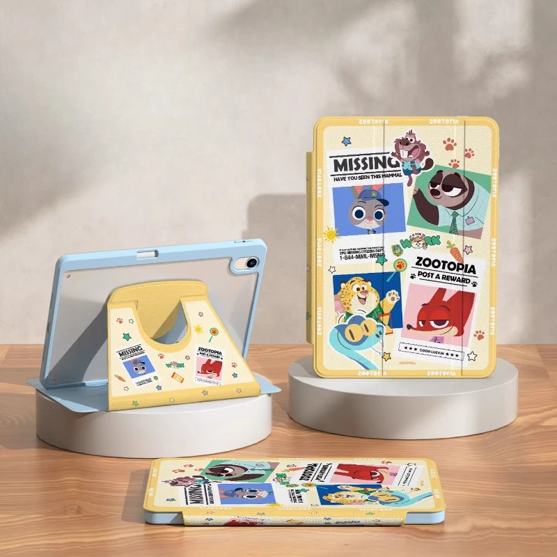 

Zootopia For iPad Case Funda ipad8 9 10 10.2in A16 11in Protective case Air4 5 10.9in M2 M3 Pro4 5 6 12.9in M4 13in Tablet Cover