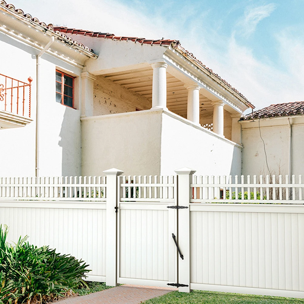 

1 set 1 Set Gate Spring For Wooden Fence Heavy Duty Self-Closing Door Closer Tensioner Automatic Garden Lawn Pool Fence Gate Kit