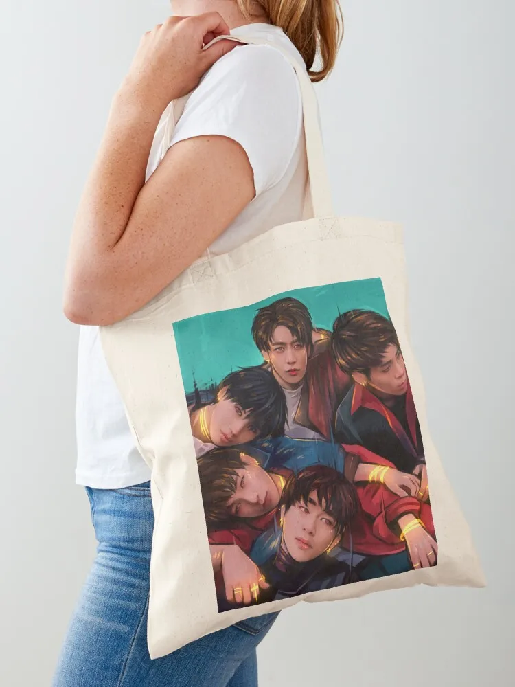 

5HINee Tote Bag handbag ecological bags Shopper bag shopping trolley bag