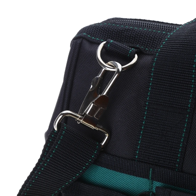 Multi functional Tool Bag with Thickened Oxford Cloth Waterproof Wide Opening Mouth Tools Storage Bag for Electricians Dropship