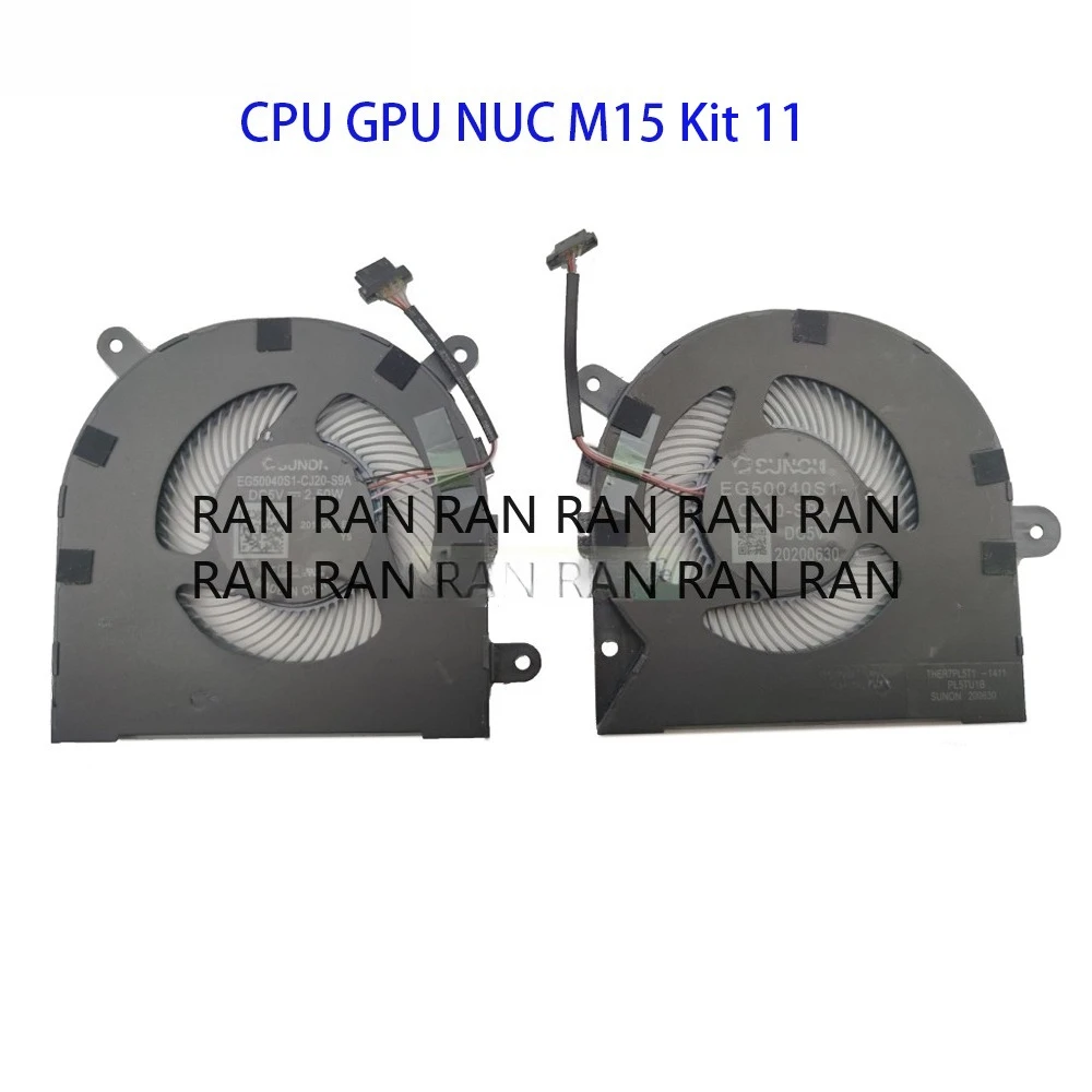 

Кулер для ноутбука, охлаждающий вентилятор для процессора и графического процессора для Schenker Vision 15, комплект Intel NUC M15, 11 THER7PL5T1-1411 PL5TU1B EG50040S1-CJ20-S9A