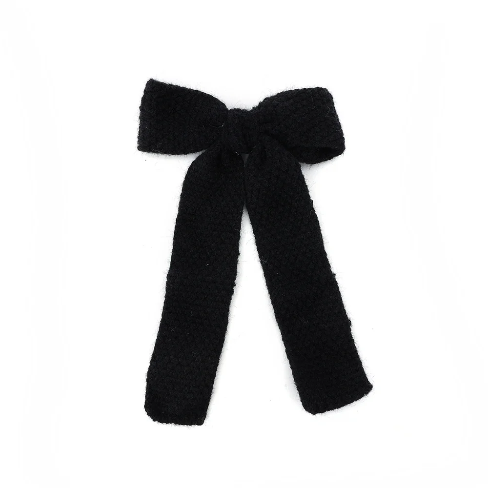001Q Granular flannel Bows Cute Hairpins Girls duckbilled Hair Clips Barrettes Clip Kids Headwear Fashion Hair Accessores