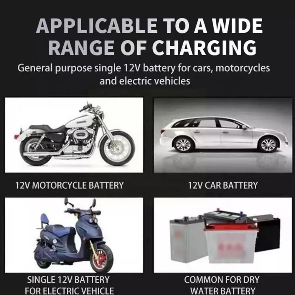 Ładowarka samochodowa w pełni zautomatyzowane motocykl 12V 3A inteligentna moc szybkie ładowanie Z5S1