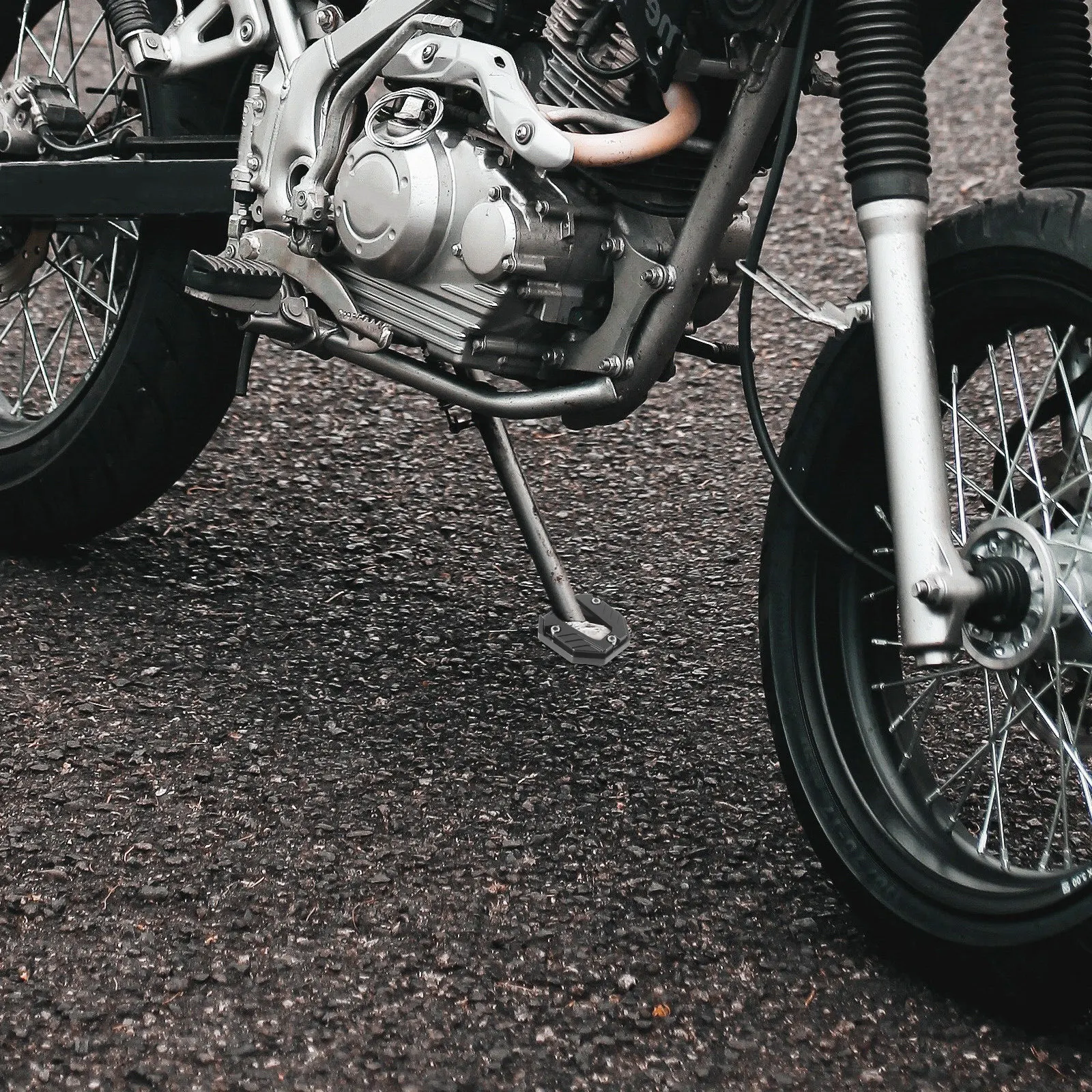 Motorcycle Side Stand Pad Heavy-Duty Non-Slip Kickstand Extension Plate for Stability Enhanced Ground Contact Motorcycle