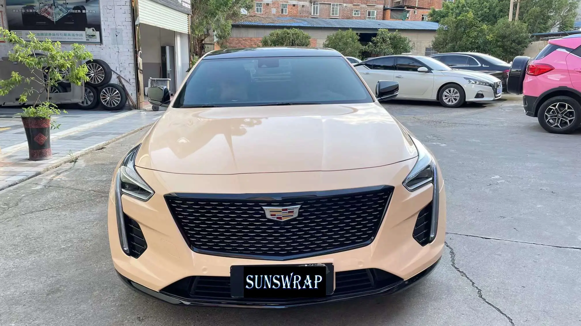 2025 Super Gloss Dark Sahara Low Initial Tack Wrapping Vinyl Sticker Film Adhesive PVC Vinyl 5x59ft/roll With Bubble Free