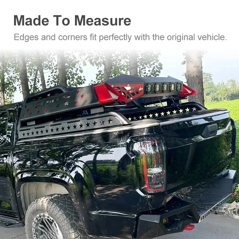 High Quality Black Steel 4X4 Pickup Goalpost Gantry Roll Cage Fit Jmc Grand Avenue Exterior Accessories