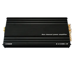 650W-1800W Single-channel Class D Digital Car Amplifier Mono High Power 1~4Ω Car Audio Upgrade Subwoofer Amplifier K-A1800.1D