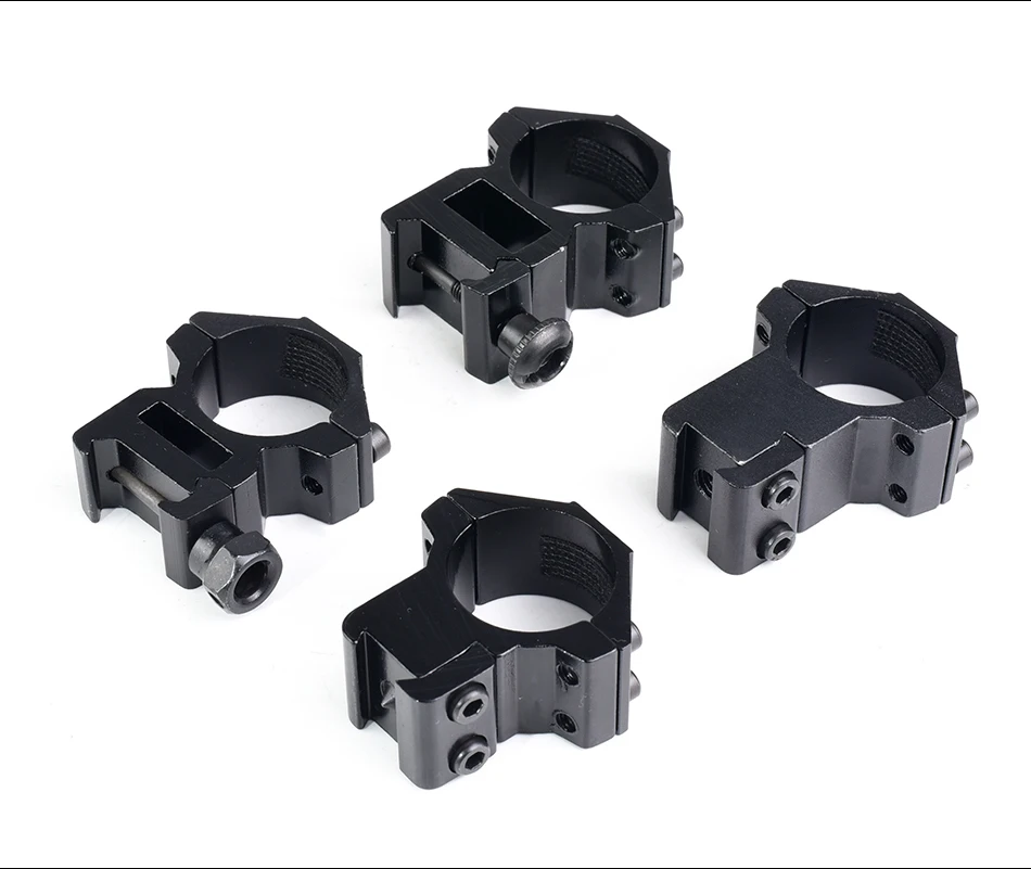 2 Stück Zielfernrohr-Montageringe für 25,4mm Tuben, 11mm/20mm Schwalbenschwanz-Picatinny-Schiene, Jagd- und Taktische Taschenlampenhalterung – Detail 4