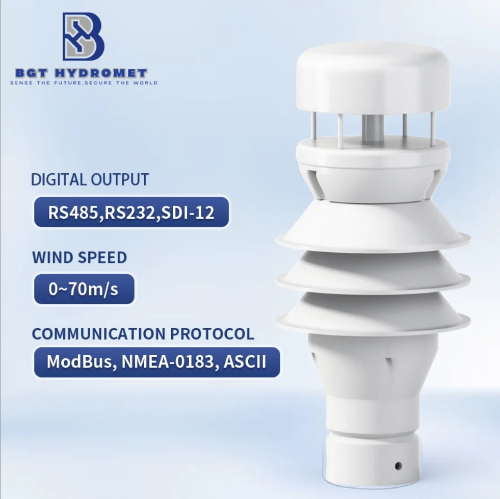 2026 BGT-W83X(M2) LoRaWAN All-in-One Weather Station Wind Temperature Pressure Humidity Sensor