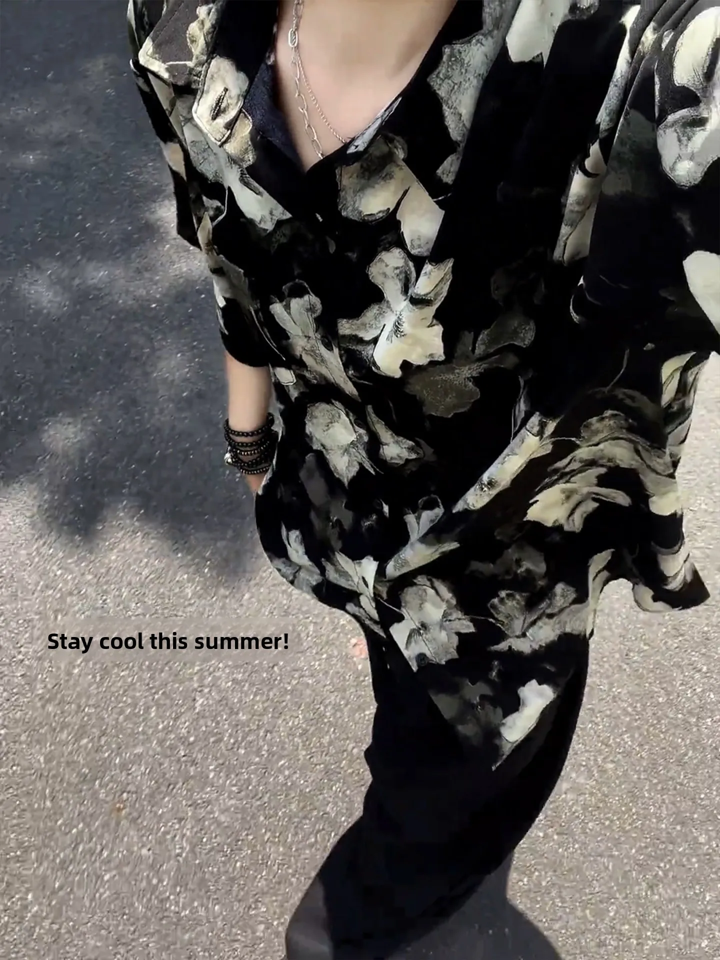 Loose Fit Ice Silk Floral Men's Shirt Summer Thin Half Sleeve Embroidered Dyeing Traditional Style Breathable Comfortable Casual