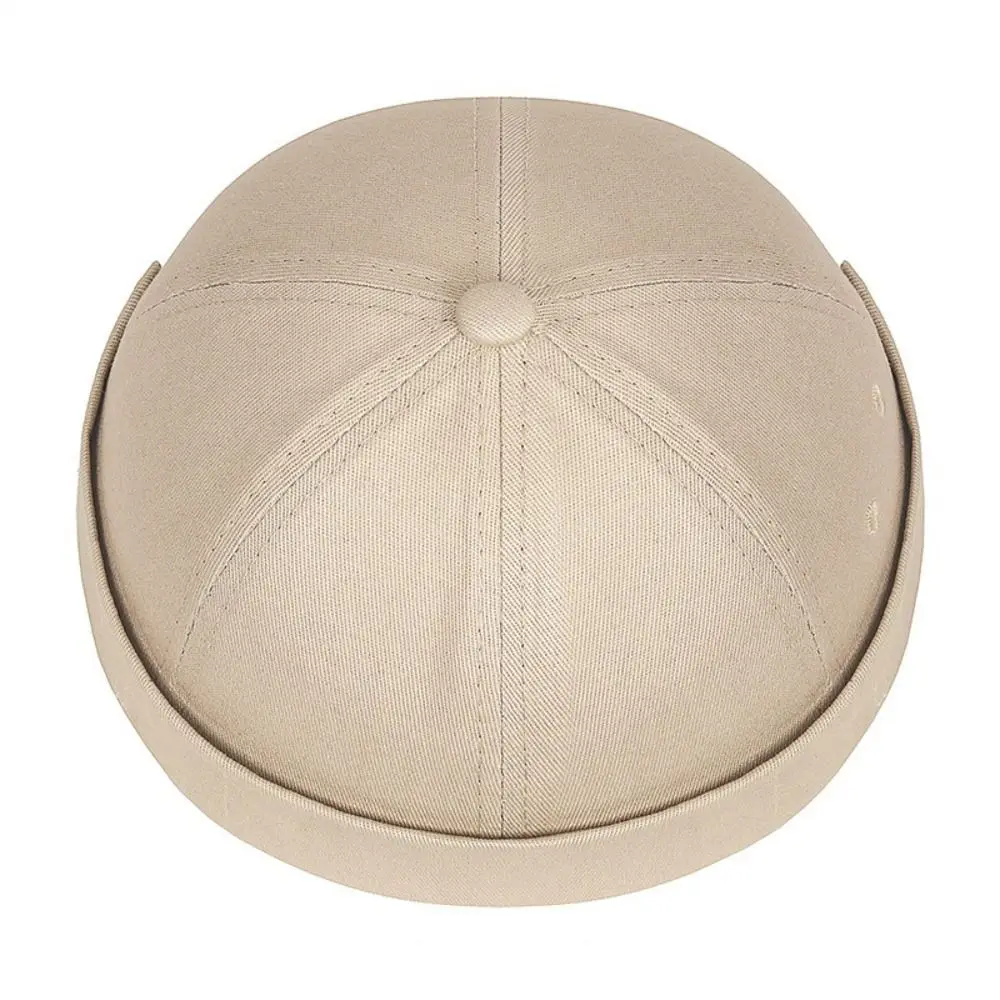Modische verstellbare Beanie-Mütze aus Baumwolle, einfarbig, Hip-Hop-Kappe, Sonnenschutzmütze, Damen-Hüte und -Kappen – Detail 12