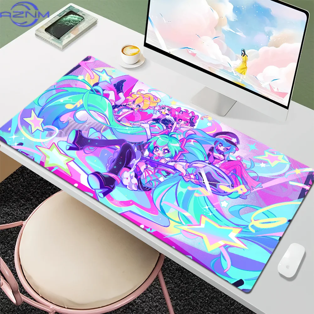 Virtual Kawaii Japanese M-Miku Cute Mouse Pad Desk Mat Large Non-slip Anti-fray Keyboard Ergonomic Office Rubber PC Home Custom