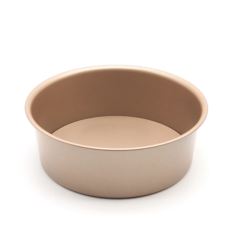 

Removable Loose Bottom Cake Pan 8 Inch Non-Stick Leakproof High-Carbon Steel Pan Lightweight Portable Baking