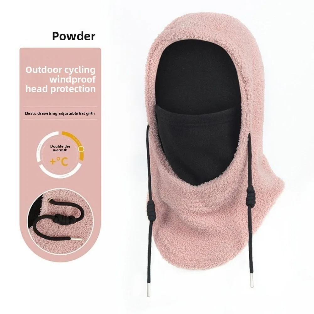

New Warm Pullover Cap Coldproof Windproof Neck Warmer Polar Fleece Hooded Hat Unisex