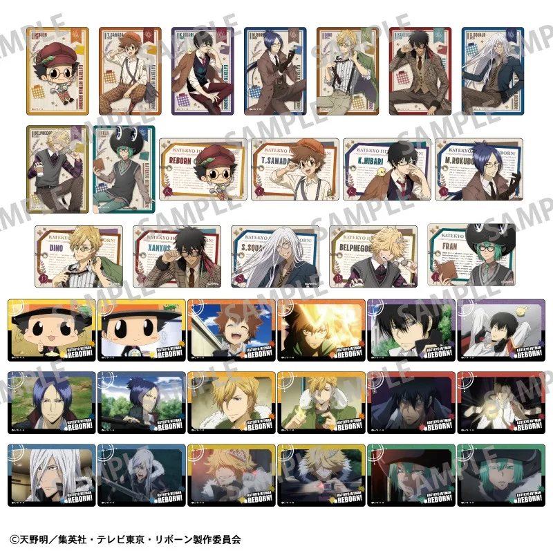 

HITMAN REBORN! Transparent Card Bookmark Collection Decoration Person Model Anime Merchandise Festival Gifts for Boys and Girls