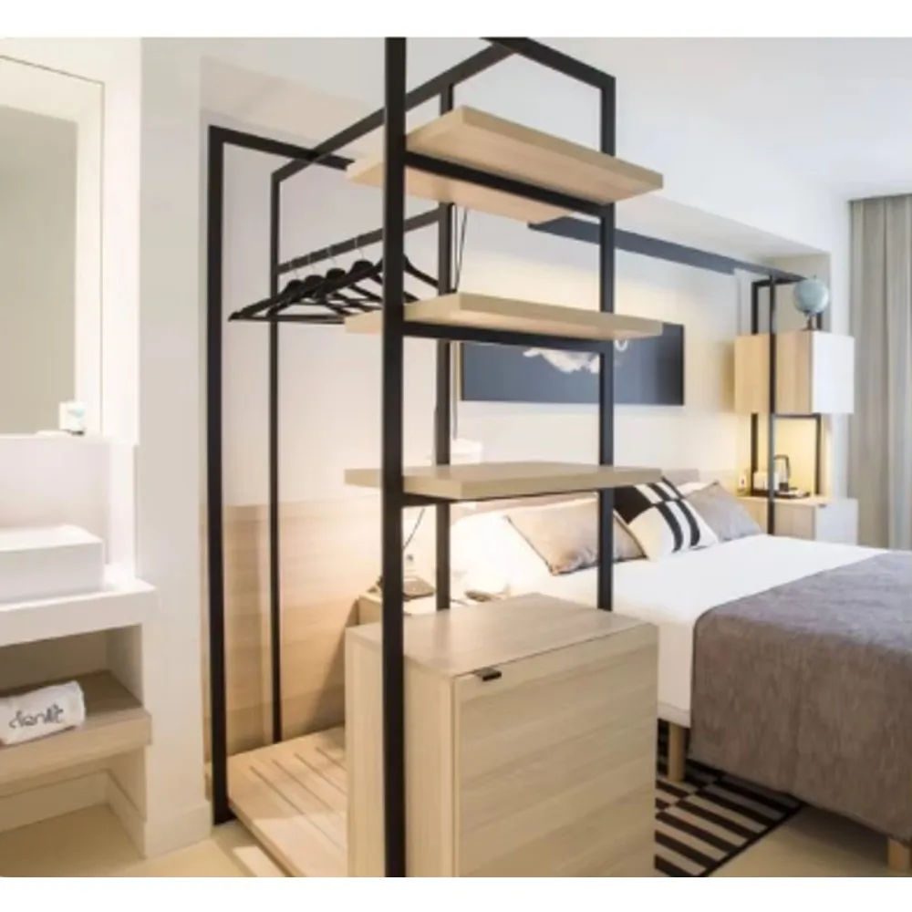 Modular Closet Fitting System Wardrobe Assembly Kit Stainless Steel Rust Resistant Linear Closet Garment Rails Customized
