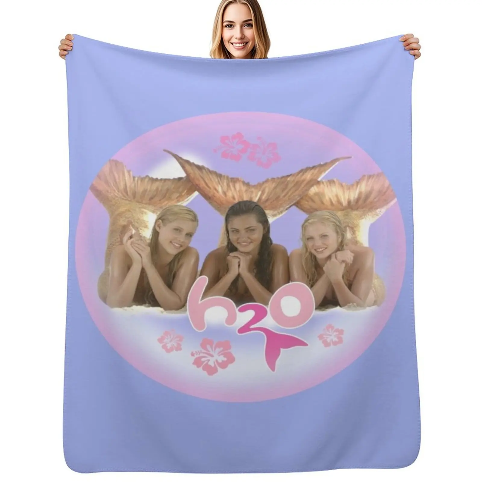 

h2o just add water bubble Throw Blanket Luxury Brand Nap christmas gifts Hairy Blankets