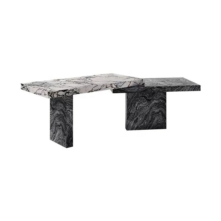 Luxury desk Natural marble creative study table Modern home office