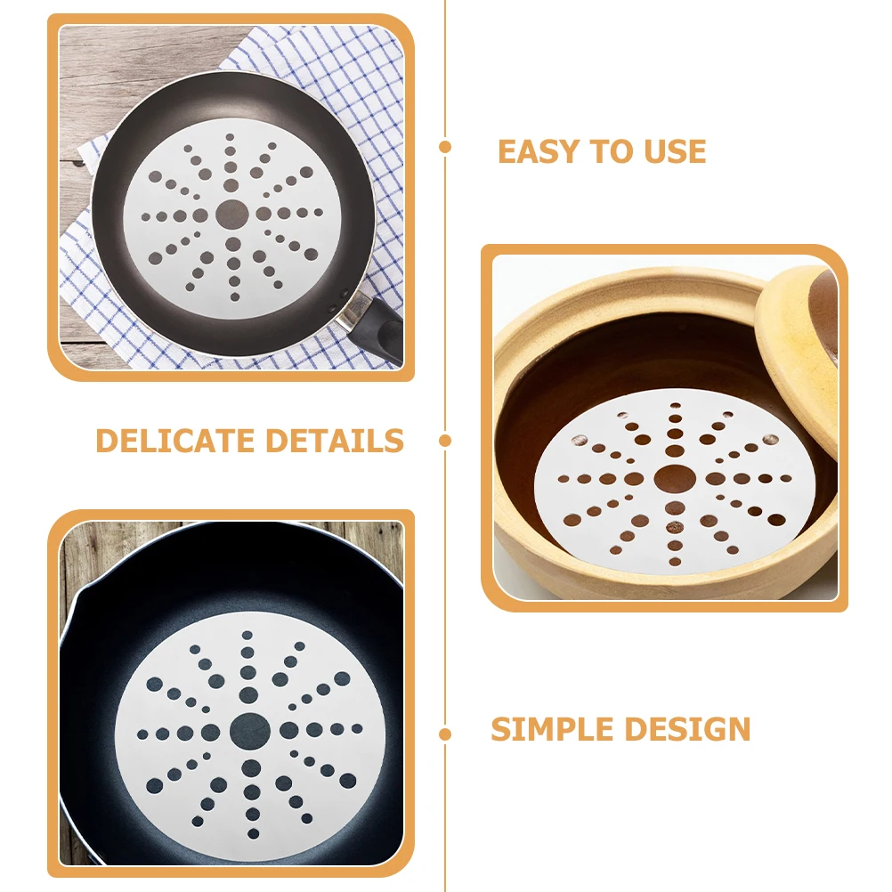 

Stainless Steel Heat Conduction Sheet Magnetic Induction Diffuser for Cooktop Even Heat Distribution Wear Resistant